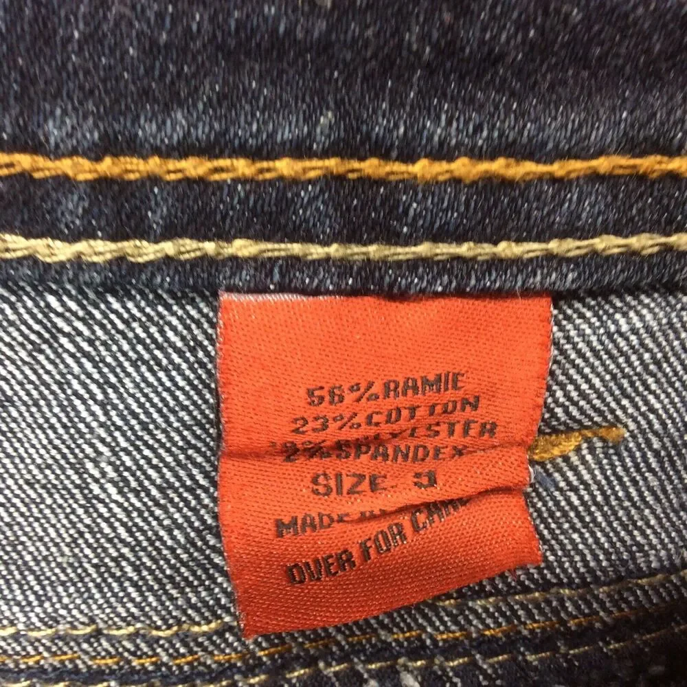 Eighty Eight Blue Jean Capri Women’s Sz 9 Cropped Cuffed Hem Mid Rise Dark Wash